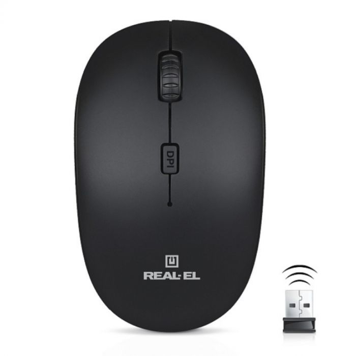 Миша бездротова REAL-EL RM-301 Wireless Black