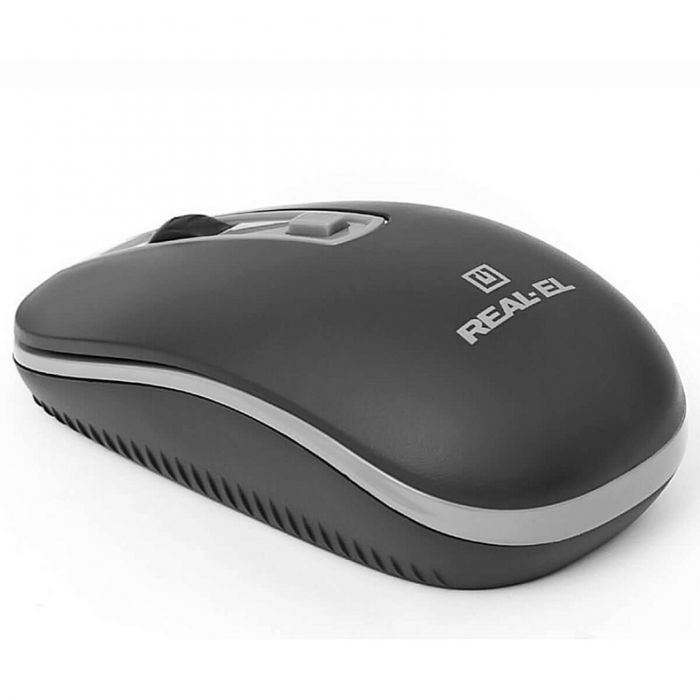 Миша бездротова REAL-EL RM-303 Black/Grey