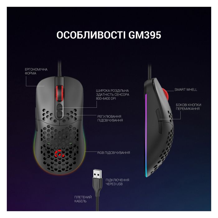 Миша GamePro GM395 Black 