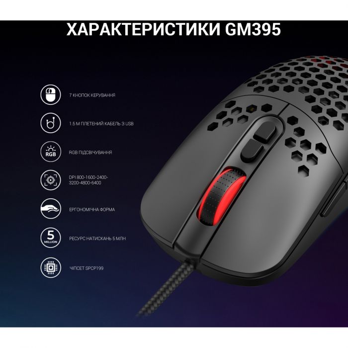 Миша GamePro GM395 Black 