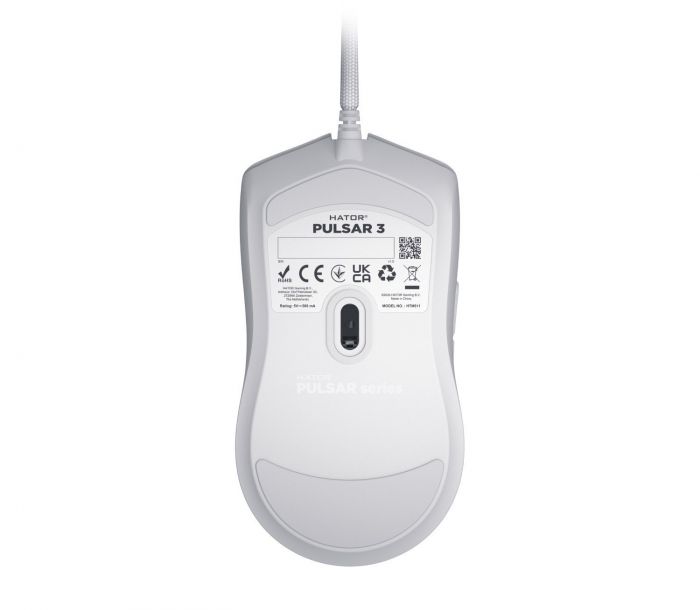 Миша Hator Pulsar 3 White (HTM611)