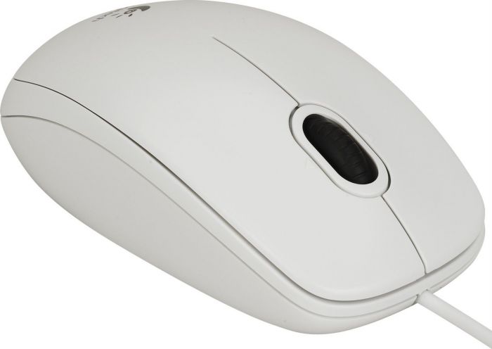 Миша Logitech B100 White (910-003360)