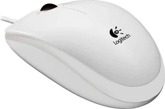 Миша Logitech B100 White (910-003360)