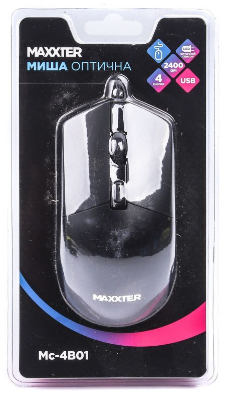 Миша Maxxter Mc-4B01 Black