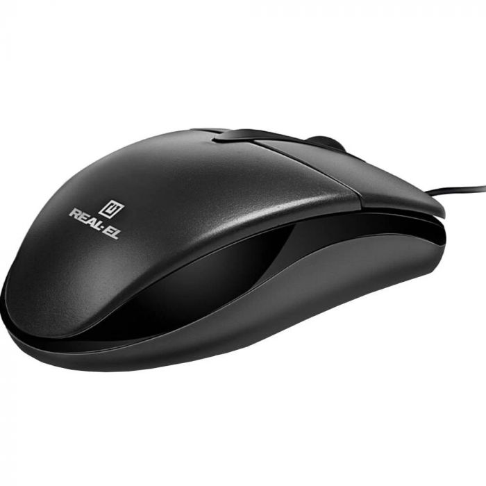 Миша REAL-EL RM-211 Black USB