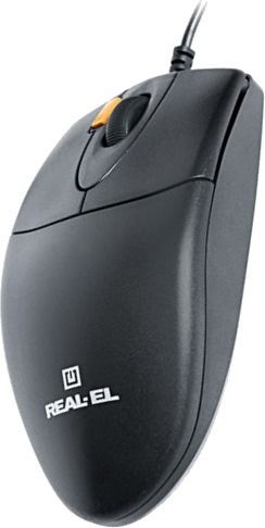 Миша REAL-EL RM-220 Black (EL123200026)
