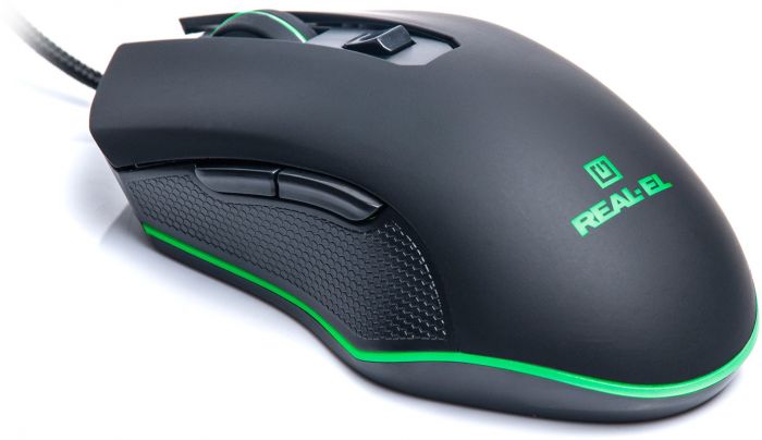 Миша REAL-EL RM-550 Black (EL123200027)