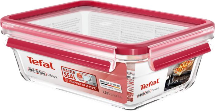 Форма для запікання Tefal MasterSeal Glass з кришкою 1.3 л (N1041010)