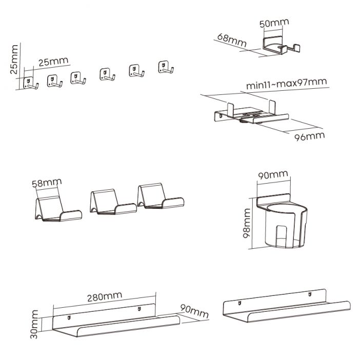 Набір аксесуарів для органайзера OfficePro OA530 White