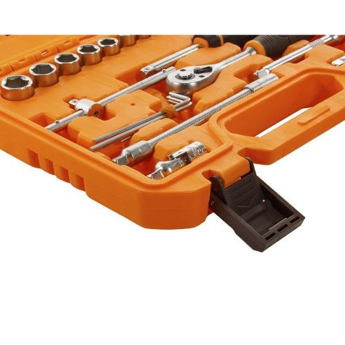 Набір торцевих головок із тріскачкою 1/4" 46 предметів INGCO INDUSTRIAL