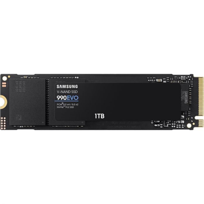 Накопичувач SSD  1ТB Samsung 990 EVO M.2 2280 PCIe 5.0 x4 NVMe V-NAND TLC (MZ-V9E1T0BW)