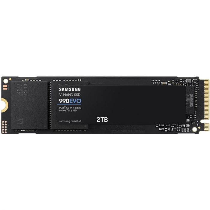 Накопичувач SSD  2ТB Samsung 990 EVO M.2 2280 PCIe 5.0 x4 NVMe V-NAND TLC (MZ-V9E2T0BW)