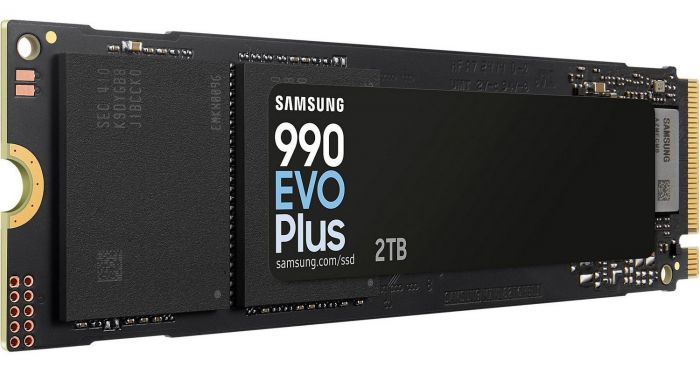 Накопичувач SSD  2ТB Samsung 990 EVO Plus M.2 2280 PCIe 5.0 x2 NVMe V-NAND TLC (MZ-V9S2T0BW)