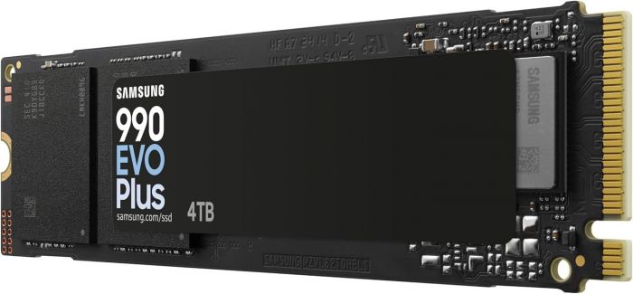 Накопичувач SSD  4ТB Samsung 990 EVO Plus M.2 2280 PCIe 5.0 x2 NVMe V-NAND TLC (MZ-V9S4T0BW)