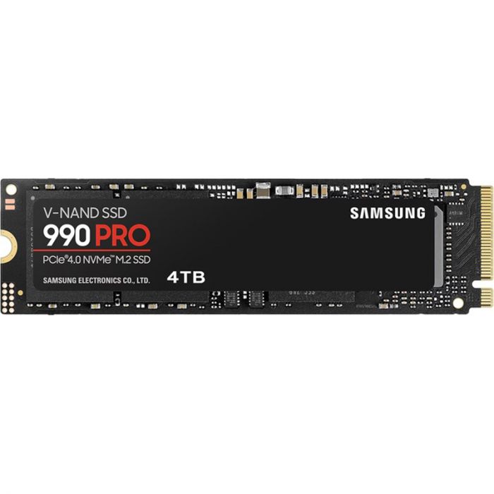 Накопичувач SSD  4ТB Samsung 990 PRO M.2 2280 PCIe 4.0 x4 NVMe V-NAND MLC (MZ-V9P4T0BW)