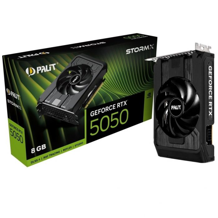 Відеокарта GF RTX 5050 8GB GDDR6 StormX Palit (NE65050019P1-GB2070F)