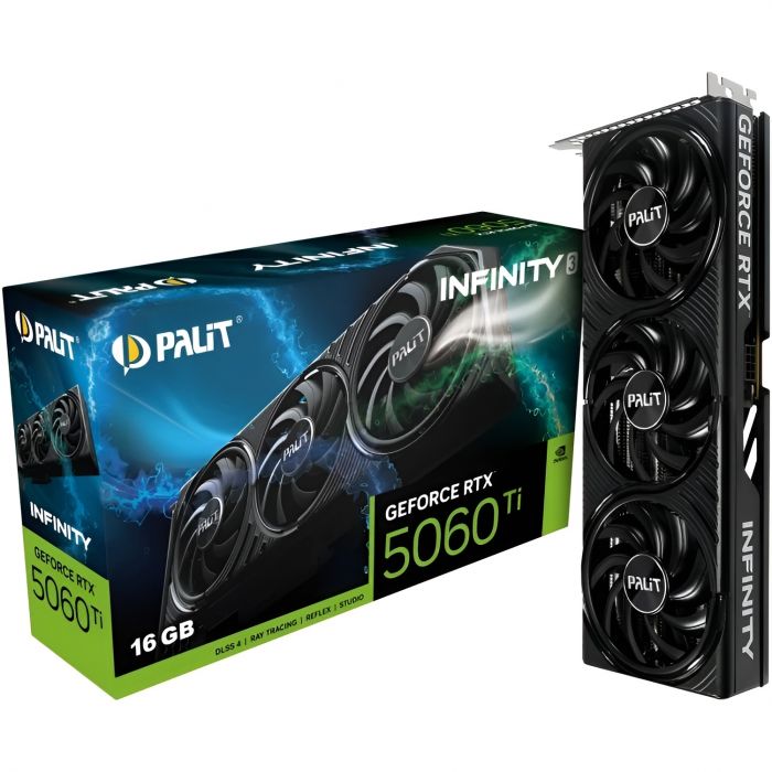 Відеокарта GF RTX 5060 Ti 16GB GDDR7 Infinity 3 Palit (NE7506T019T1-GB2061S)
