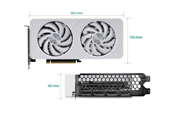 Відеокарта GF RTX 5060 Ti 16GB GDDR7 White OC Palit (NE7506TU19T1-GB2061M)