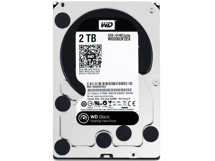 Накопичувач HDD SATA 2.0TB WD Black 7200rpm 64MB (WD2003FZEX)