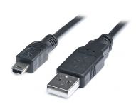 Кабель REAL-EL USB - mini USB V 2.0 (M/M), 1.8 м, чорний (EL123500006)