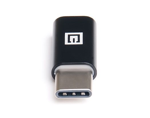 Адаптер REAL-EL micro USB - USB Type-C (F/M), Black (EL123500018)