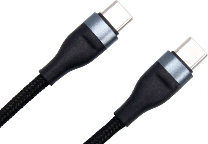 Кабель Dengos USB Type-C - USB Type-C, 0.25 м (M/M), Black (NTK-TC-TC-SHRT-BLACK)