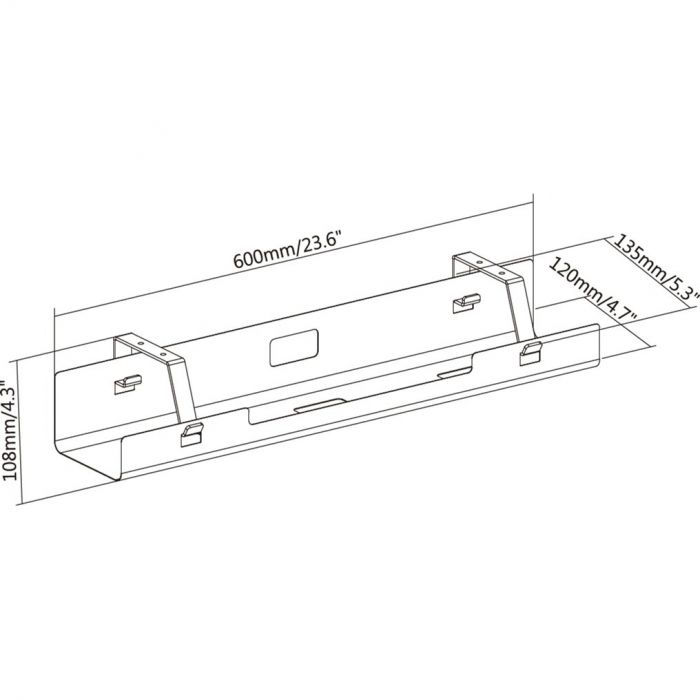 Органайзер для кабелю OfficePro CT310 Black