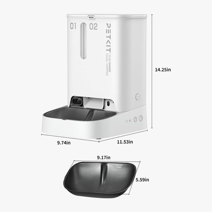 Смарт-годівниця Petkit YumShare Dual-hopper with Camera (P591)