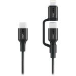 Кабель Promate USB Type-C - USB Type-C Lightning (M/M), 3A, 60W, 1.2 м, Black (powerlink-cci.black)