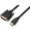 Кабель Prologix Premium HDMI - DVI V 1.3 (M/M), Single Link, 18+1, 0.5 м, Black (PR-HDMI-DVI-P-01-30-05m)
