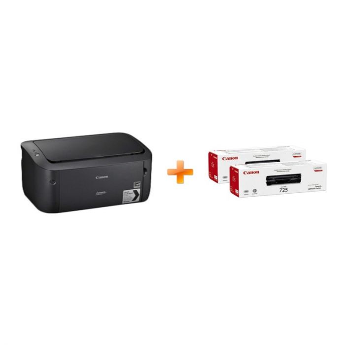 Принтер А4 Canon i-SENSYS LBP6030B (8468B042AA) + 2 картриджа Canon 725