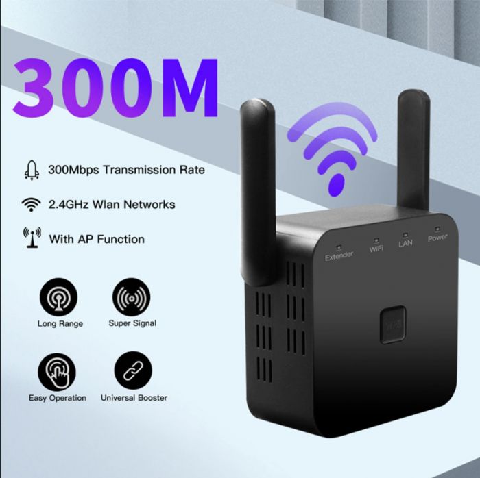 Точка доступу Fenvi Pro 300M Wi-Fi Repeater 2.4Ghz Network Expander