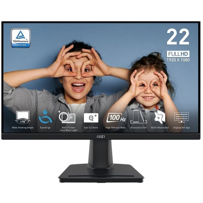 Монiтор MSI 21.5" Pro MP225V VA Black 100Hz