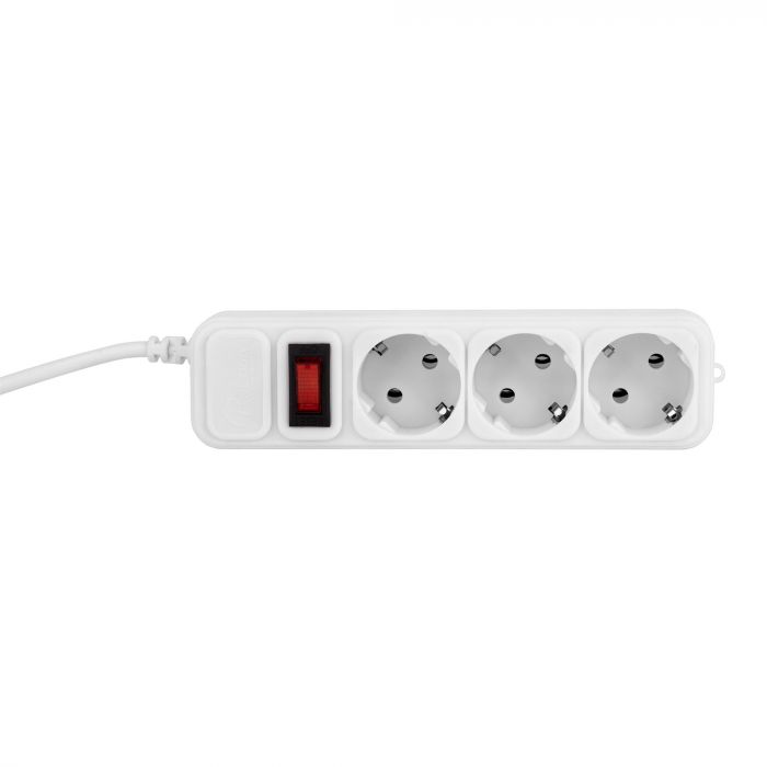 Фільтр живлення ProLogix (PRS-075P3-45W) 2.2 кВт, 3 розетки, 4.5 м, білий