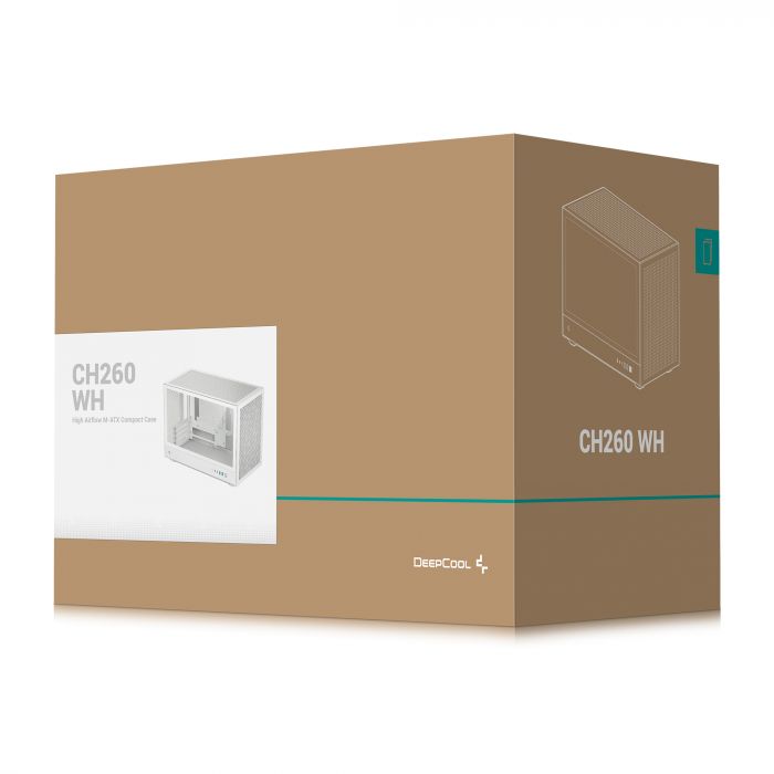 Корпус DeepCool CH260 White (R-CH260-WHNGM0-G-1) без БЖ