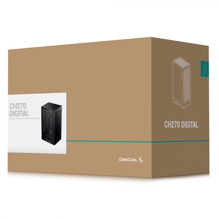 Корпус DeepCool CH270 Digital Black (R-CH270-BKNDM0-G-1) без БЖ