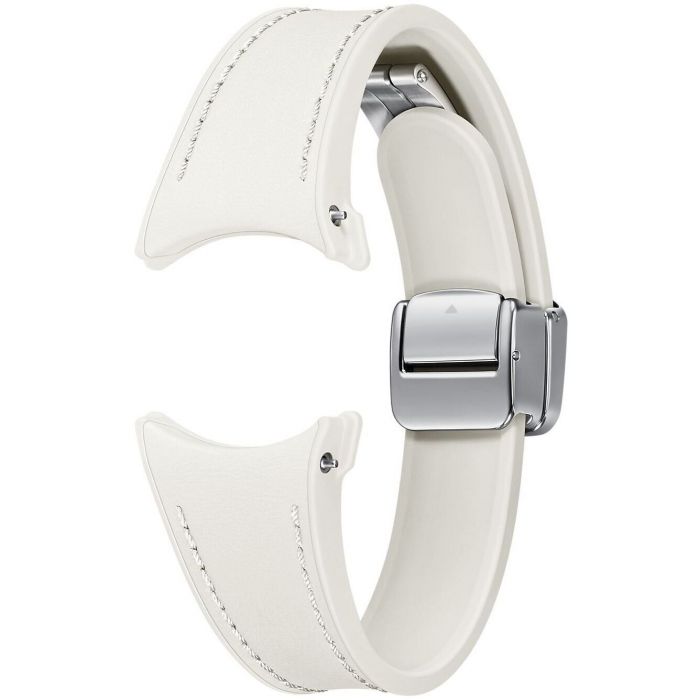 Ремінець Samsung D-Buckle Hybrid Eco-Leather Band для Samsung Galaxy (20mm, S/M) / Watch 4 / Watch 5 / Watch 6 Cream (ET-SHR93SUEGEU)