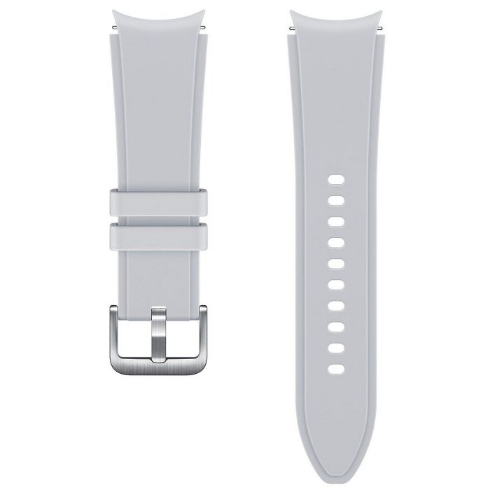 Ремінець Samsung Ridge Sport Band для Samsung Galaxy (20mm, S/M) / Watch 4 / Watch 5 / Watch 6 Silver (ET-SFR88SSEGRU) OEM