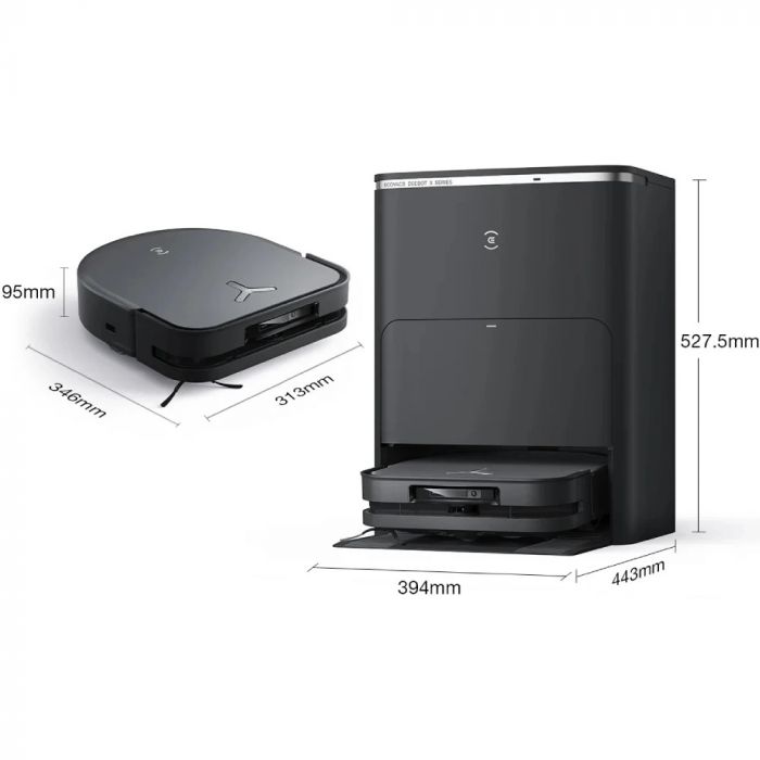 Робот-пилосос Ecovacs Deebot Ozmo X5 Pro Omni (DDX39) Black