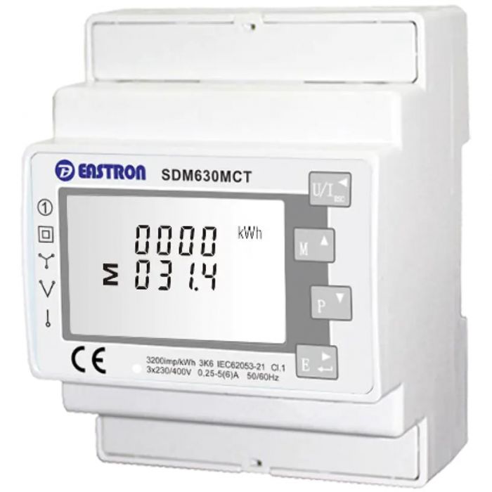 Лічільник Three phase energy meter Eastron SDM 630MCT-ETL (ESCT-T24 250A/1A)