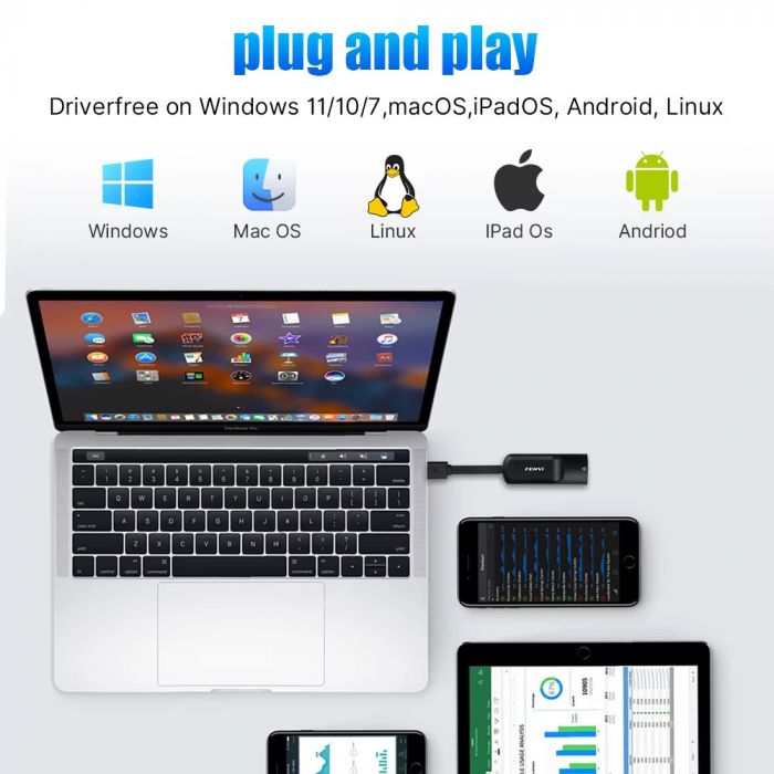 Мережевий адаптер Fenvi USB 3.0 - LAN RJ45