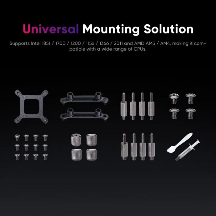 Система водяного охолодження 1stPlayer X-240 White