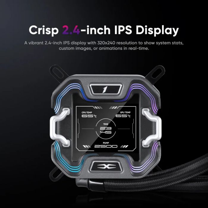 Система водяного охолодження 1stPlayer X-360 Black