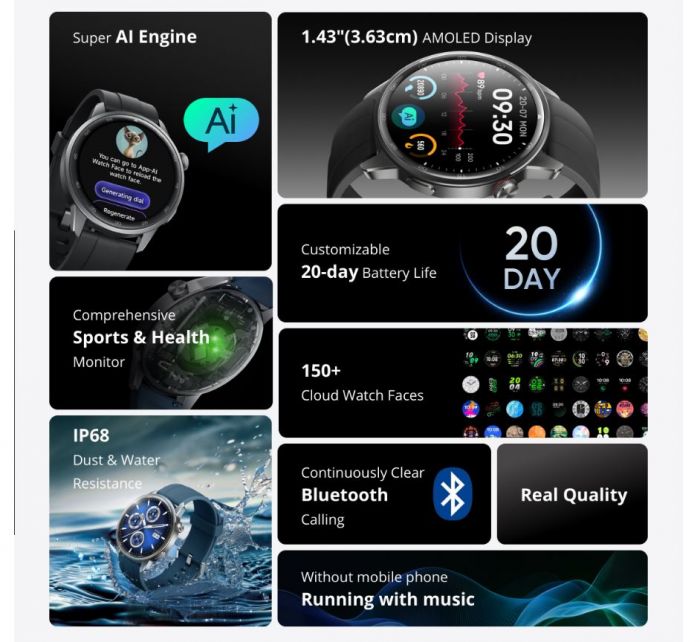 Смарт-годинник Realme Watch S2 Black_EU