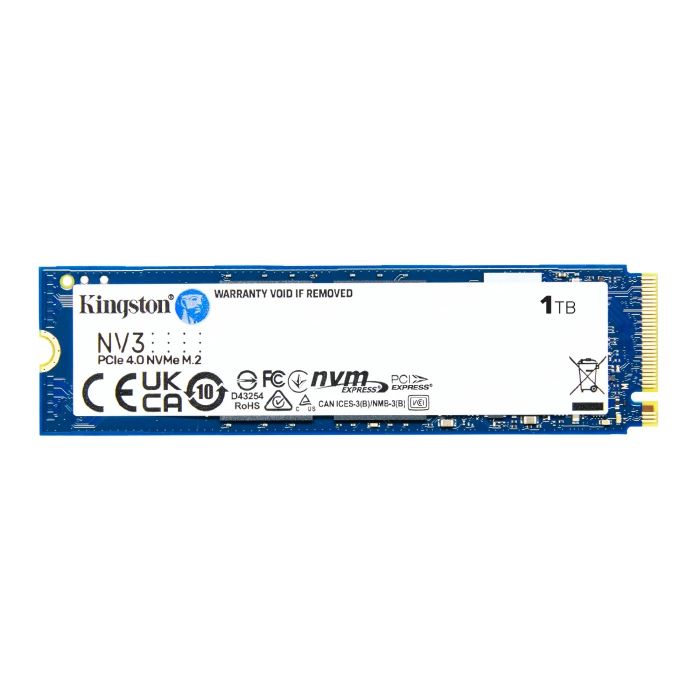 Накопичувач SSD 1TB M.2 NVMe Kingston NV3 M.2 2280 PCIe Gen4.0 x4 (SNV3S/1000G)