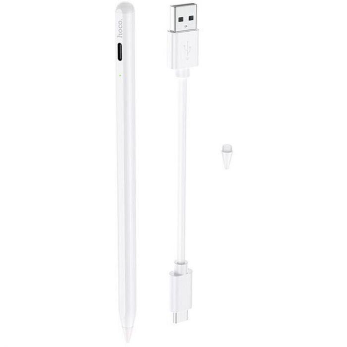 Стилус Hoco GM102 Smooth series active anti-mistake touch capacitive pen (iPad only) White (GM102W)