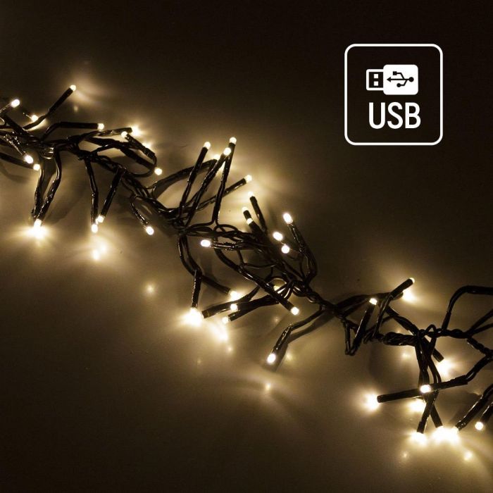 Світлодіодна гірлянда ColorWay (CW-G-320L10U) 320LED, 10м, 8 функцій, теплий колір USB