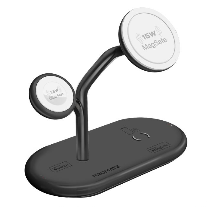 Бездротовий зарядний пристрій Promate Synergy-Pro MagSafe 57W Black