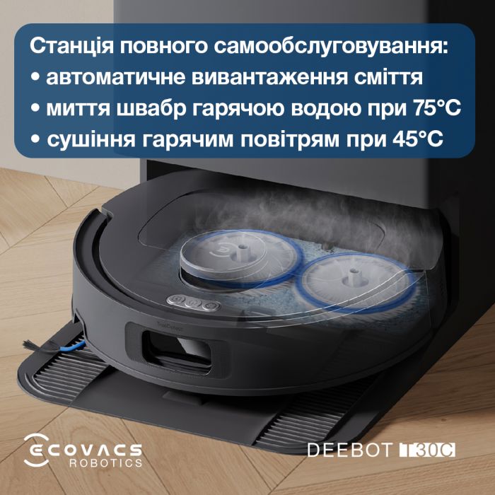 Робот-пилосос Ecovacs Deebot T30C Black (DLX71)