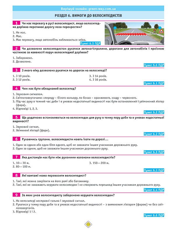 Тести з ПДР. Офіційні екзаменаційні запитання для складання іспитів за всіма категоріями
